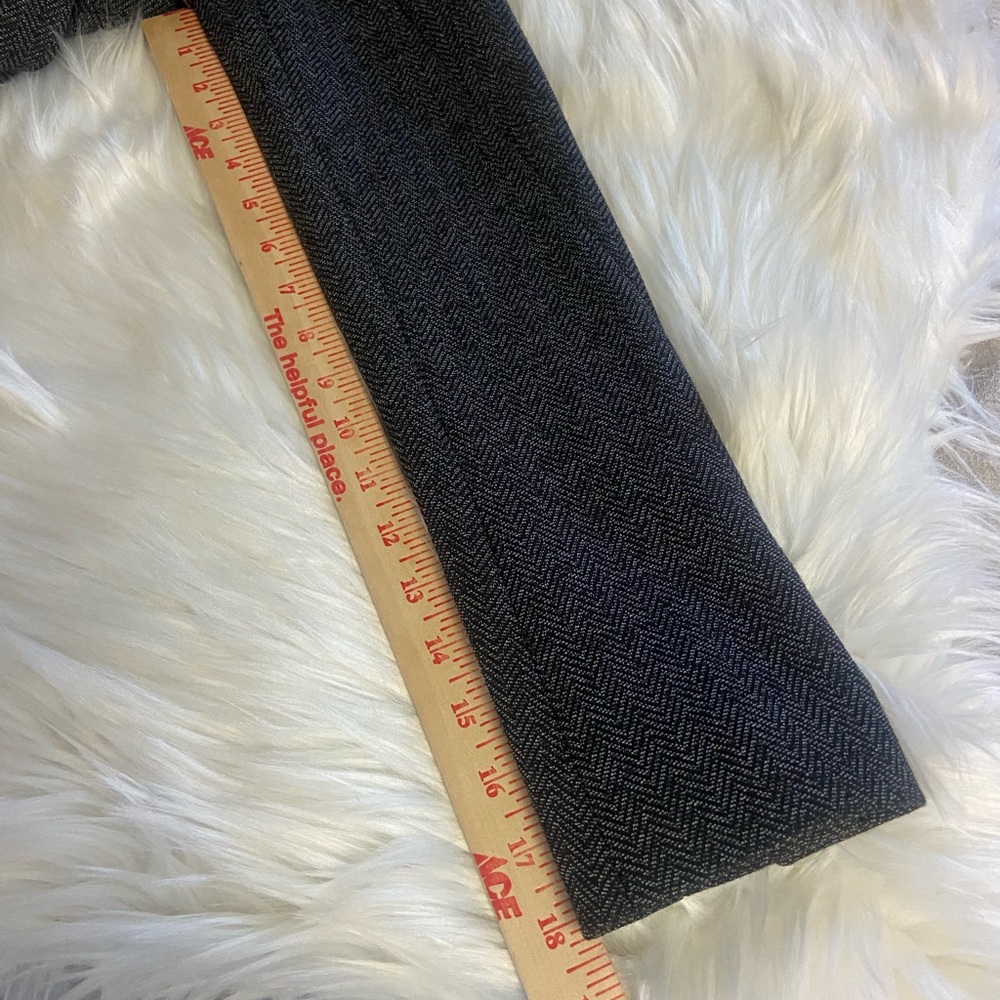 White House Black Market Sz 4 Dark Grey/Black Herringbone Women’s Blazer - Picture 12 of 14